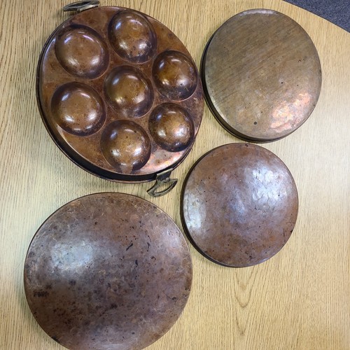 Antique copper egg - antique, 10"